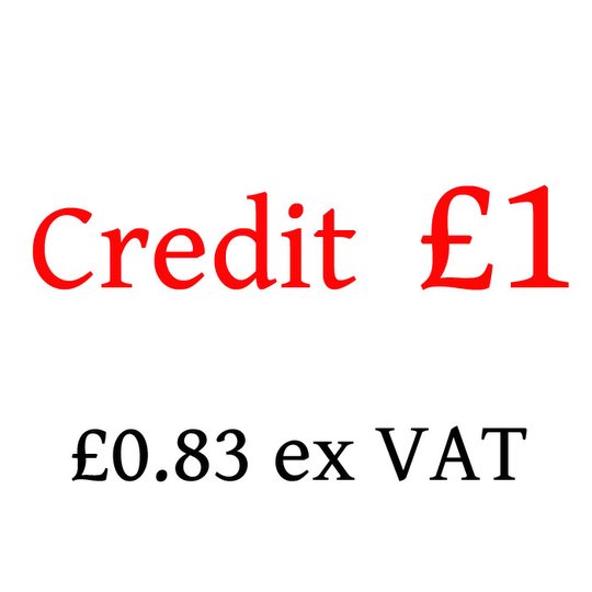 £1 Credit - not to be used without authority (-CREDIT-100)