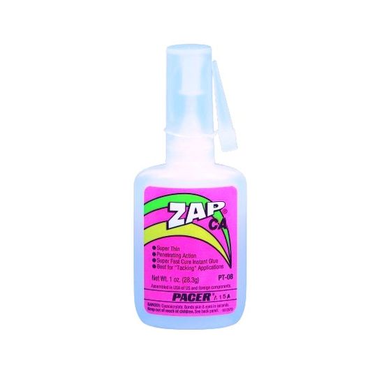 ZAP Thin CA 1oz Bottle Superglue PT08 (ZAP-THIN-1OZ)