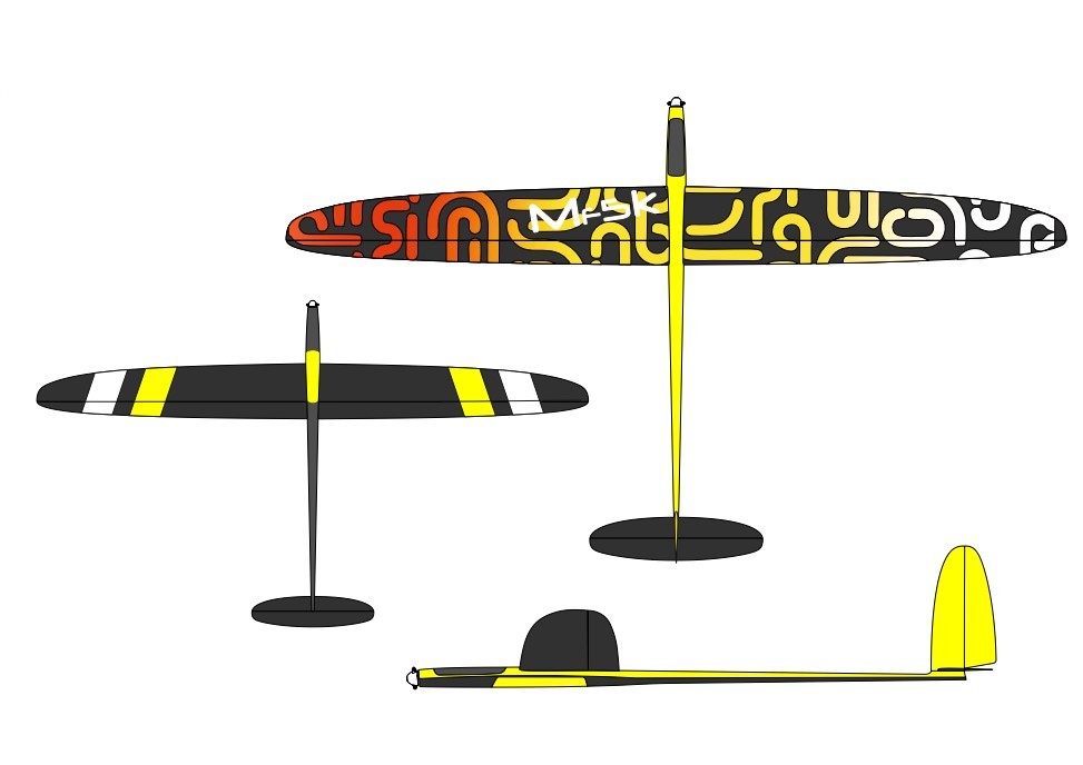 MaxFlight F5K 1.5m RC Models Electric F5J Gliders