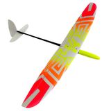 Glass layup<br> Top: Multi colour H2 design on white<br>Bottom: white with two pink chevron stripes