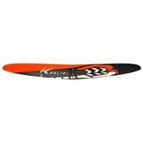 Regular layup, 2 piece wing<br> Orange & white modern Kestrel design: Bottom: black with orange & white stripes (1)(2)(3)