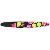 Spread carbon layup, Top: black with pink-yellow fade MD2 design<br> Bottom: black with pink-yellow tips (C44) (43)