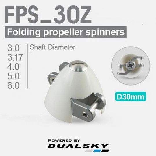 Klappspinner 30 Mm Welle Von Yuki Model – Mit 4 Spannkonussen Für 2,0–3,17 Mm Wellen