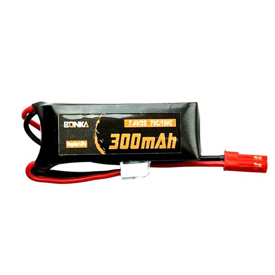 Bonka LiPo 2S 300mAh 7.4V 75C JST (BK-2S300-75)
