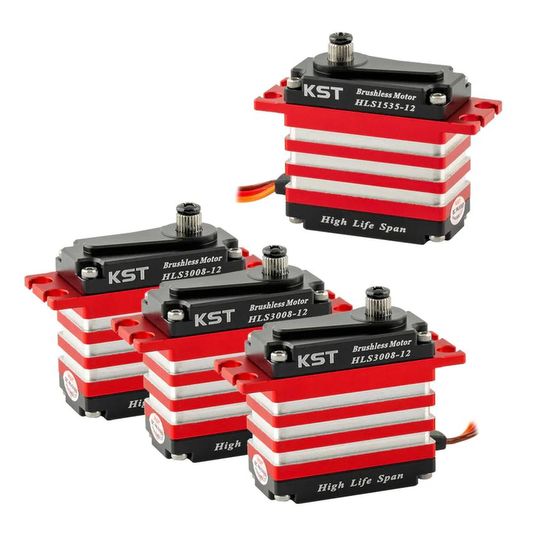 KST 12V HLS Brushless Servo Combo  - HLS3008-12 & HLS1535-12 (KST-HLS-COMBO-12V)