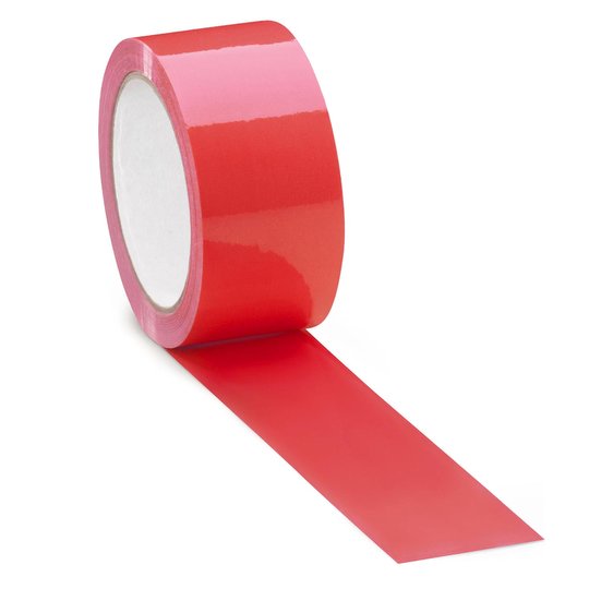 Red Polypropylene Tape 50mm (PACKING-TAPE-RED)